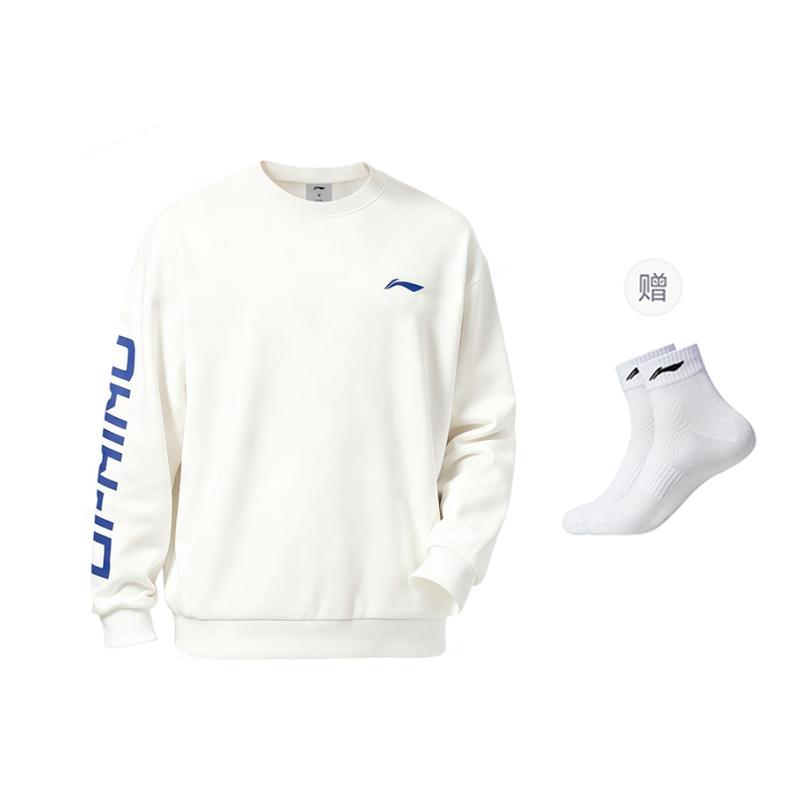 Li Ning Sweatshirts Unisex Crew Neck Moderate AWDYE67-3