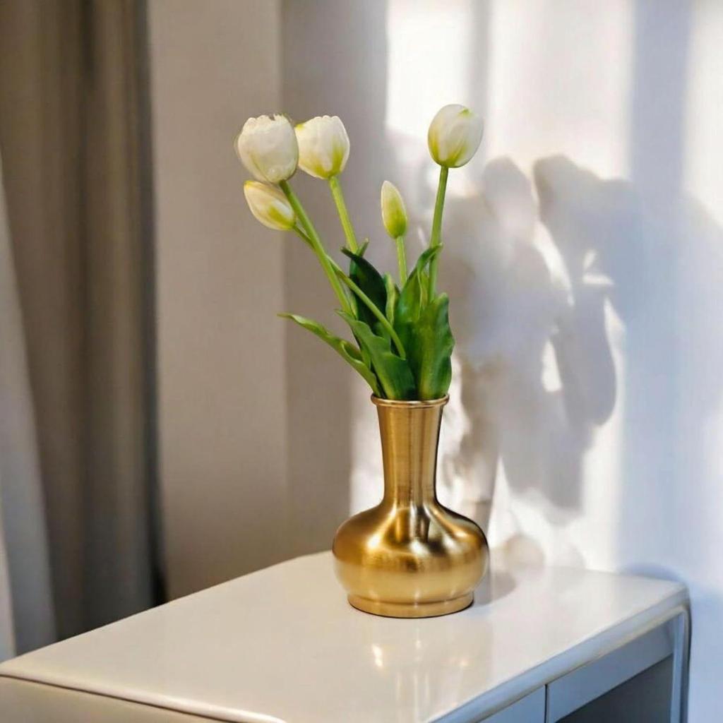 Metal Dara Vase for Home Decor, Living Room, Bedroom, Balcony Garden Kitchen, Office, Wedding| Table Decorative Item