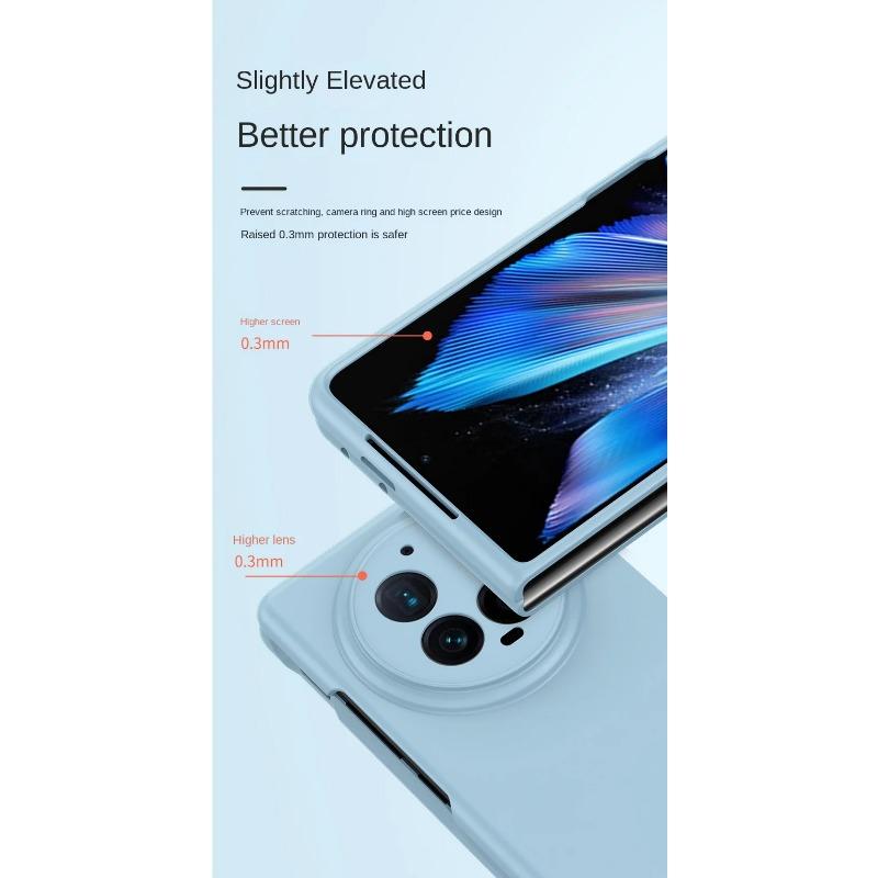 High Quality Slim Ultra Thin Hard Protective Case for VIVO X Fold 3 Fold3 Pro Good Touch Feel Camera Shockproof Protect Phone Cover