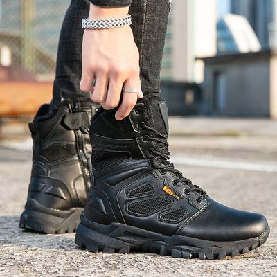 Heren Tactische Laarzen Ademend Veiligheid Unisex Antislip Jachtlaars Motorfiets Maat Plus Legerlaarzen Woestijn Klimmen Wandelschoenen