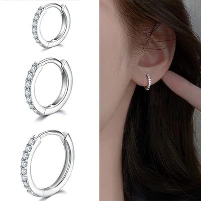 Elegante Zirkon-Ohrclips in Gold & Silber - Vielseitige Luxus-Ohrringe mit einem schlichten, schicken Stil
