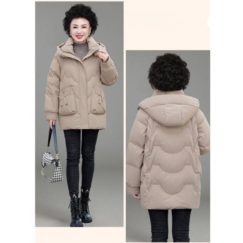 Windproof Padded Jacket Women's Winter National Style Western Style Loose Padded Jacket Women's Thick Padded Jacket