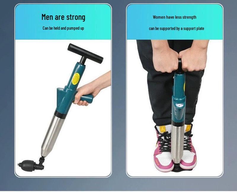 Universal Clog-Busting Plunger for Toilets and Drains