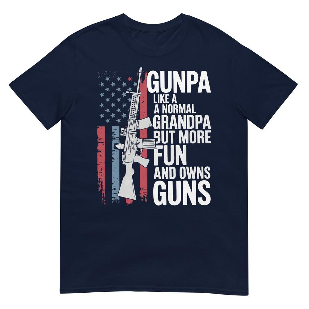 Funny Gunpa Definition Tee Us Flag For Gunpa Like A Normal Grandpa S