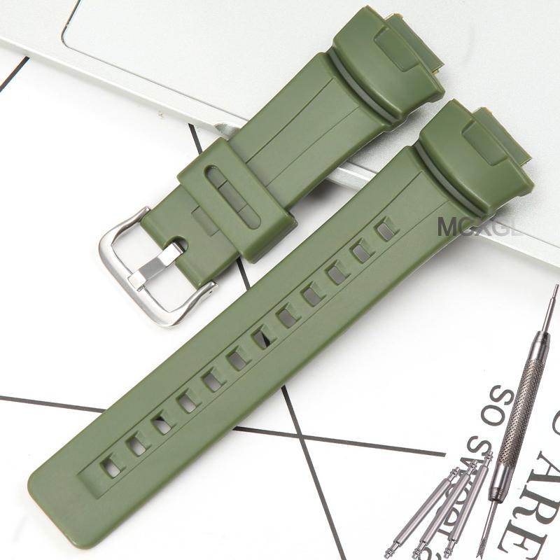 Herren Resin Uhrenarmband Kompatibel für Casio G-100 g101 200 GW-2310 2110 g2300 Damen Gummi Armband Uhrenzubehör