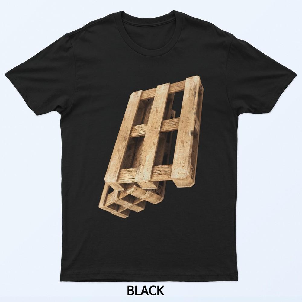 

Subtle Stylish Wooden Pallet Artwork T-Shirt M