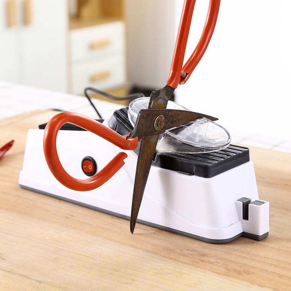 Electric Knife Sharpener Non-slip Base Easy To Clean USB Powered Multifunctional Knife Sharpener