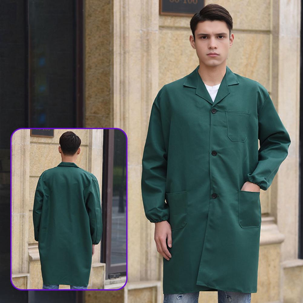 Professional Work Jacket Work Coat Lapel Long Sleeve Single Breasted Easy Care Wrinkle Resistant Work Jacket Functional Workwear