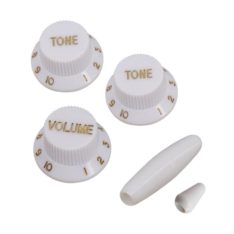 Guitar Knobs Set Potentiometer Caps Plastic Guitar Knobs Plastic Texture for Electric Guitar Volumes and Tone Controls