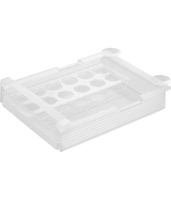 Yamazaki Refrigerator Height Adjustable Egg Rack L White Tower Refrigerator Storage Drawer Hanging Adjustment Compatible with Slide Tray 10112