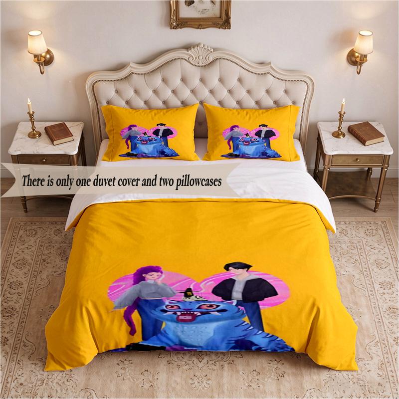 rujinu (28) Bedding Set 3 Pieces Includes 1 Duvet Cover And 2 Pillowcases Soft Bed Decor Gift