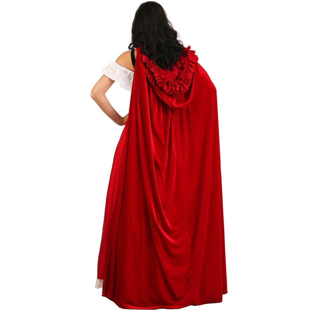 Halloween Cape Little Red Riding Hood Costume, Wolf Grandmother Little Red Riding Hood Cape Stage Costume Festival Costume