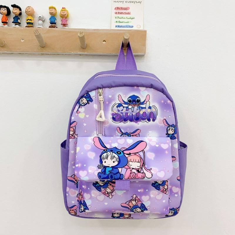 Backpack Children With Cartoon And Letter Print Design Preschool For