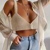 Exaggerated Imitation Pearl Design Bra Chain Elegant Sexy Style Personality Female Body Decor