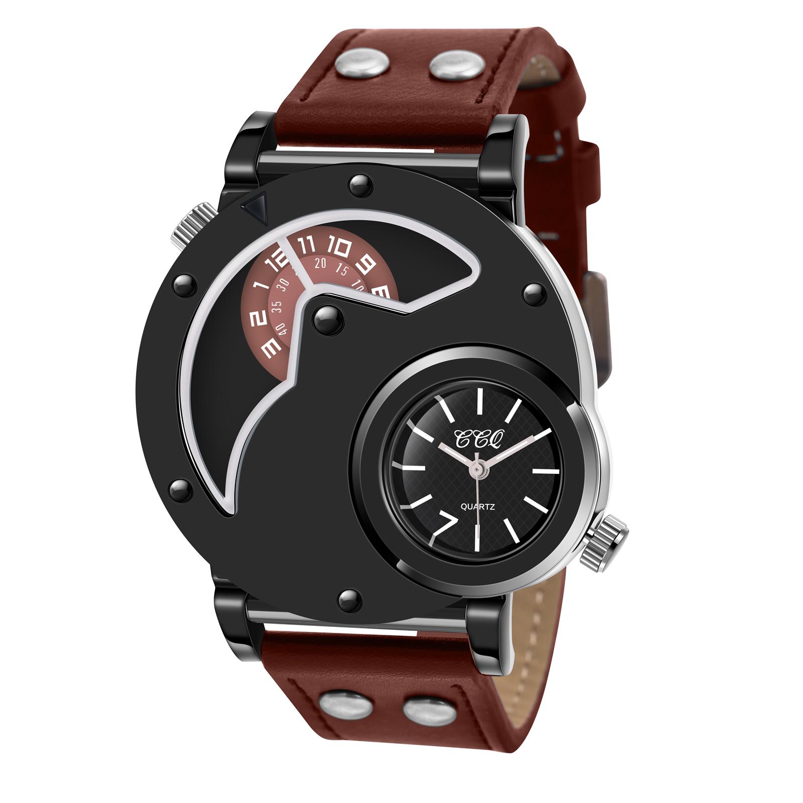 

Модные простые уникальные кварцевые часы, подходят для подарков на Рождество и Хэллоуин коричневый