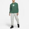 Stussy X Nike Printed Round Neck Long Sleeve T-Shirt Unisex Tops Green DD3345-341