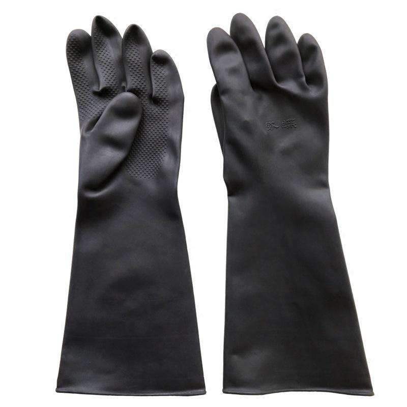 Acid & Alkali Resistant Non-Slip Latex Gloves for Chemical Experiments