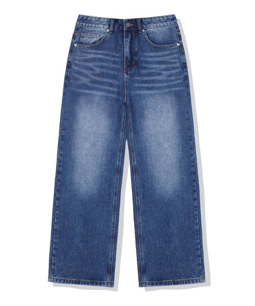 ANEWBROS Nord-Washed Wide Denim Pants 7 Colors [Anbd_8002] (A Type)