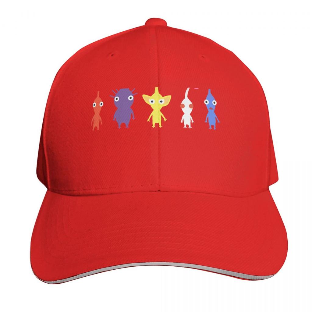 cute pikmin pattern Classic Baseball Cap New In The Hat Sunhat Custom Cap Anime Unisex Hats Womens