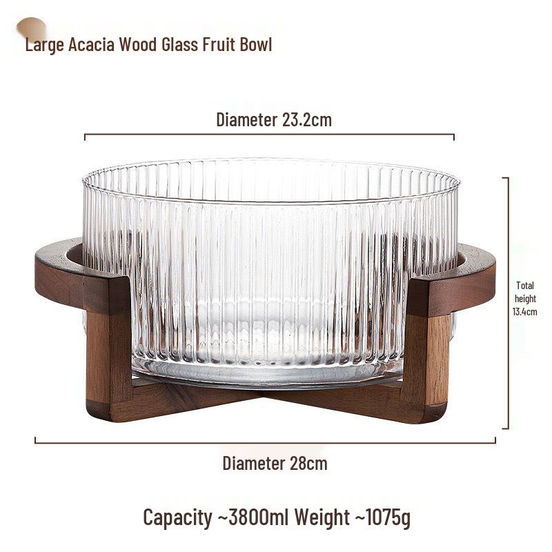 Japanese Glass Fruit & Salad Plate for Home