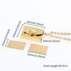 Openable Envelope Necklace Heart Lovers Choker Necklace Chic Pendant Sweater Chain  Girls