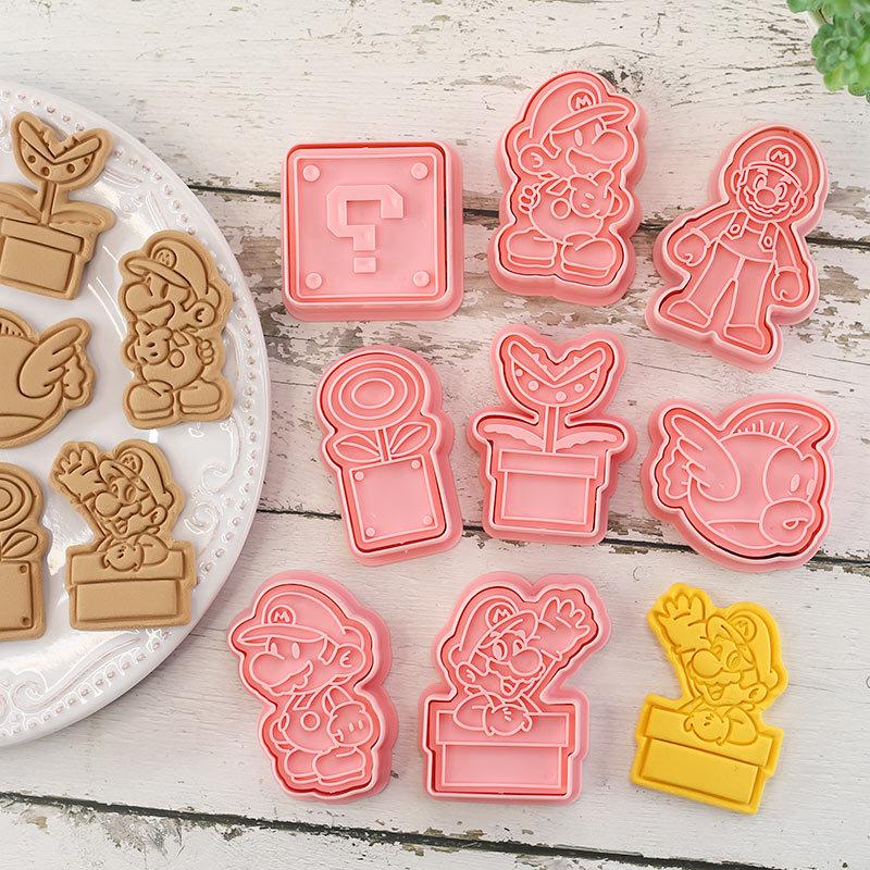 8pcs/set Cookie Cutters Animal Dog Type Stamp Embosser for Biscuit Pastry Bakeware Baking Cookies Molds Kitchen Accessories 1