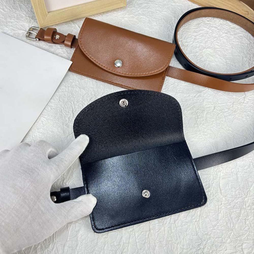 Klappenbund Bauchtasche Abnehmbare PU-Leder Geldbörse Hüftgürtel mit Tasche Aufbewahrung