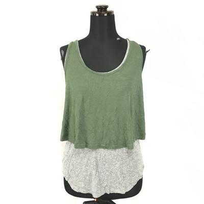 Nagelneu USA Elizabeth & James Tanktop Damen XS Grau Khaki(GEBRAUCHT)