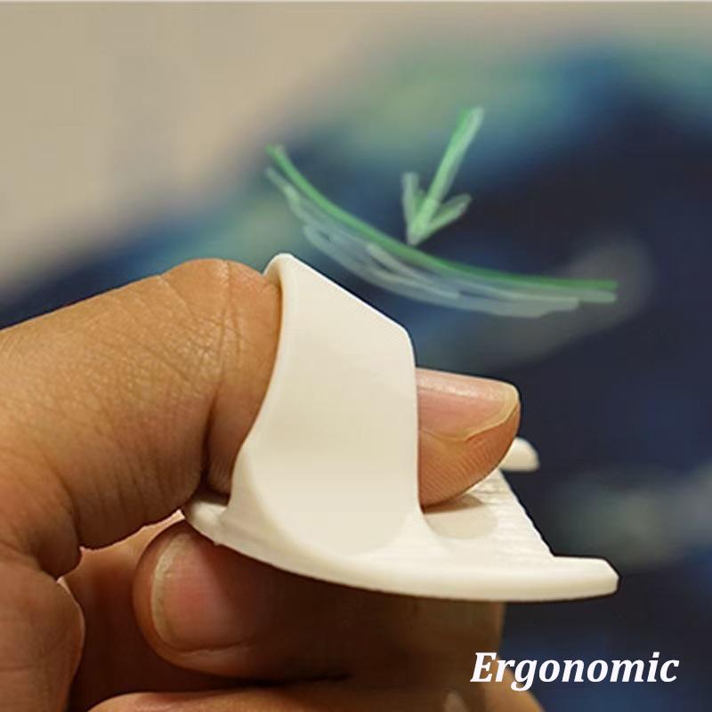 2/4 Pcs DIY Hand Sewing Aids Finger Protector 3mm Spacing Plastic Hand Sewing Tool For Beginners And Seniors Easy Sewing