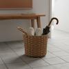 Woven Storage Basket with Handle Multi-Functional Handled Storage Basket Decorative Wicker Bin Versatile Long-Lasting