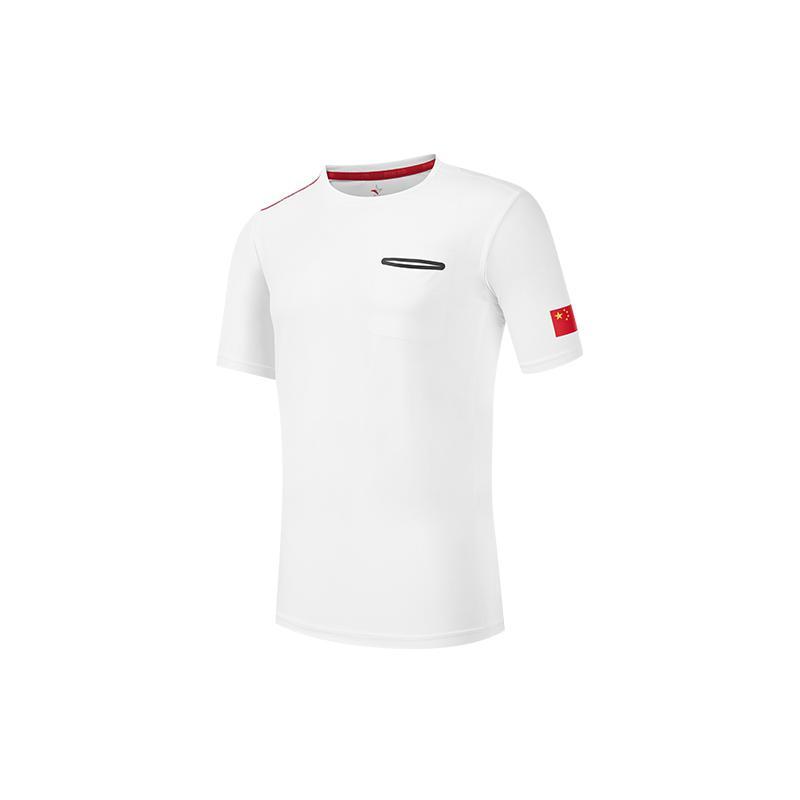 ANTA T Shirts Men s White Crew Neck Moderate 152120110-1 M
