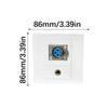 Durability PC Wall Mount Panel with XLR/Speakon/Speakon 1/4Inch Port Wall Plate Insert for Reliable Audios Connection
