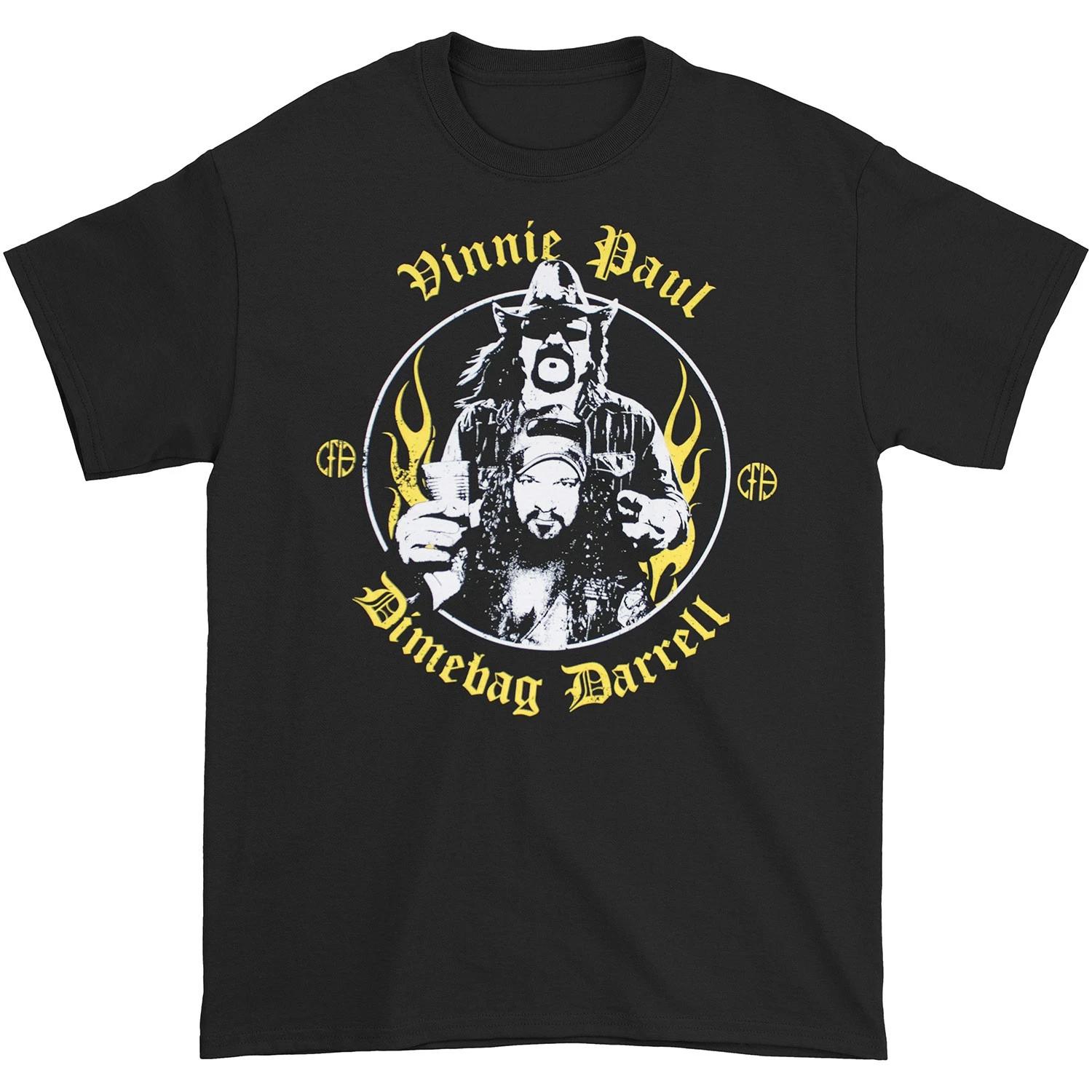 Men s Dimebag Darrell Abbott Bros. Vinnie Paul and Dimebag Darrell CFH T-shirt XXXXL
