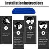 4pcs Car Wheel Eyebrow Sticker Car Reflective Warning Stickers Car Body Reflective Strips Stickers Auto Exterior Accessories