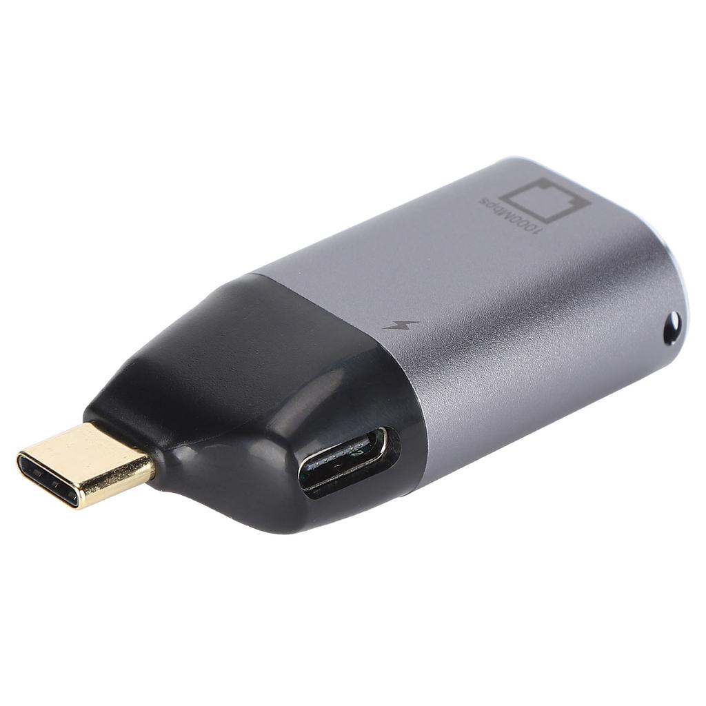 TypeC Male to RJ45 Female Adapter Portable TypeC to RJ45 Adapter Compatible for Windows Android OS X