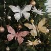 Glitter Christmas Butterfly Ornament with Clip Christmas Tree Decorations  Xmas Tree Decor