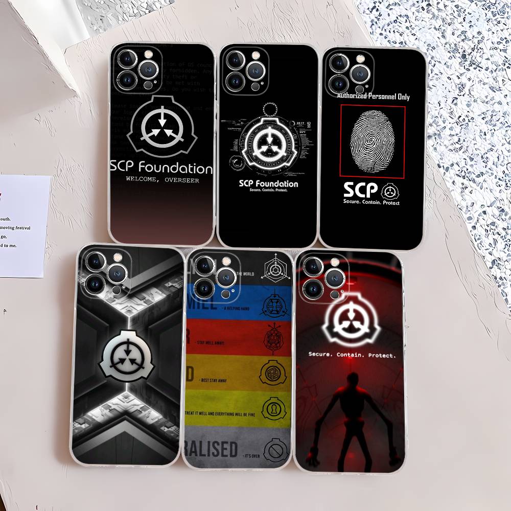 Popular Sci-Fi Foundation Scp F-Foundation For IPhone 17 16 15 14 13 12 11 Pro Max Plus Mini Funda For Transparent Cover