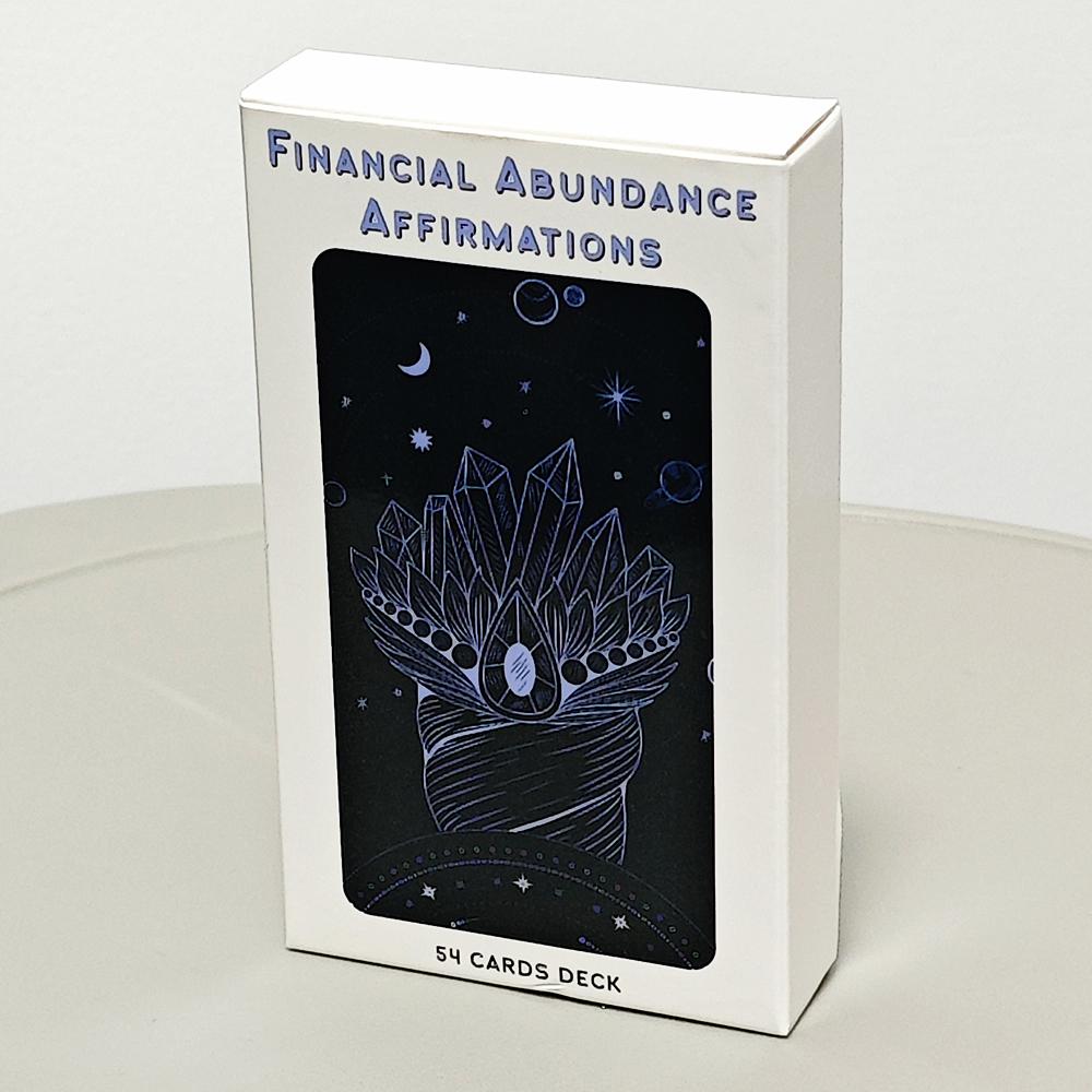 Financial Abundance Affirmation Cards Affirmation Deck To Manifest Financial Freedom & Attract Money 54 Pcs Cards 10.3*6cm