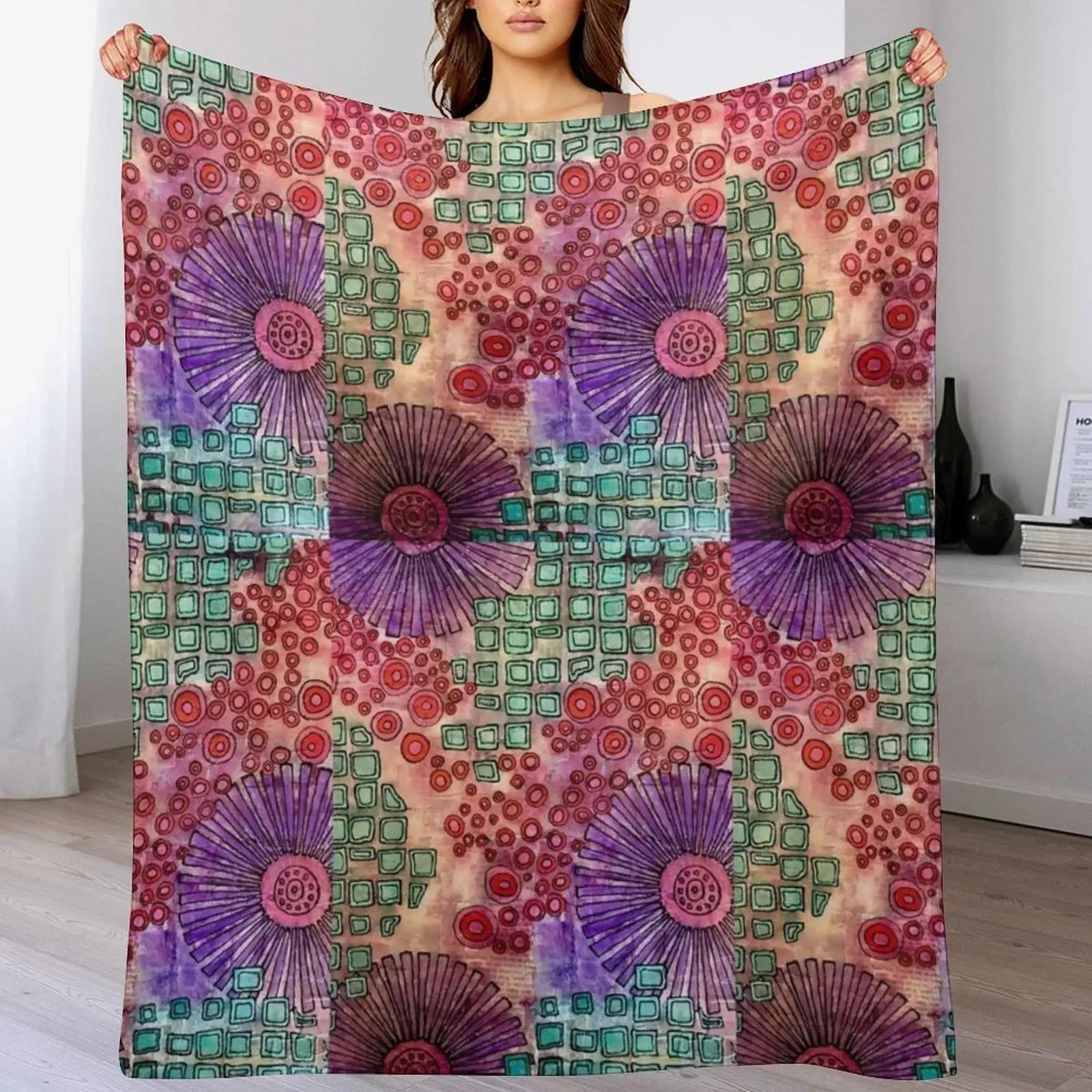 Head Space Throw Blanket Summer Beddings Moving bed plaid Cute Blankets 75X95CM