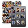 New 50 Pieces Of Colored Glass Style Beauty Angel Glass Personality Creative Decorative Decals Premium Durable