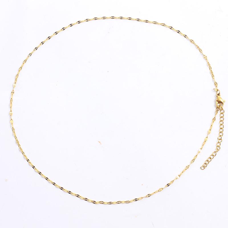 18K Gold Stainless Steel Clavicle Necklace - Sexy Ins Style