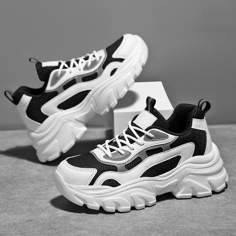 MCTIN Damen-Schuhe, klobige Schuhe, lässige Sportschuhe, dicker Boden, Plateau-Sneaker