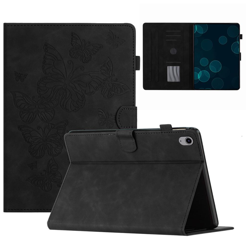 Applicable To iPad Air 11 Tablet Leather Case Samsung Tab A9 Frosted Butterfly Embossed Card Holder Lenovo HD8