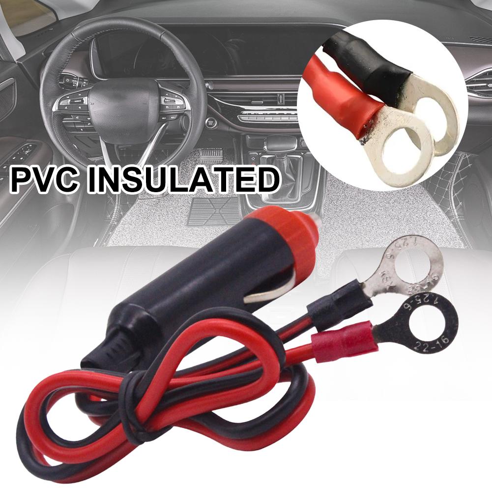 1/2/3/4/5/6/8/10PCS 12V Car Power Supply Inverter Wire Convenient Male Plug Car Cigarette Lighter Plug Cable Socket 50cm Long