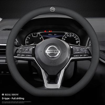 Car Steering Wheel Cover Leather Protection Accessories For X-Trail T32 T31 Qashqai J11 J10 Tiida Teana Navara Juke