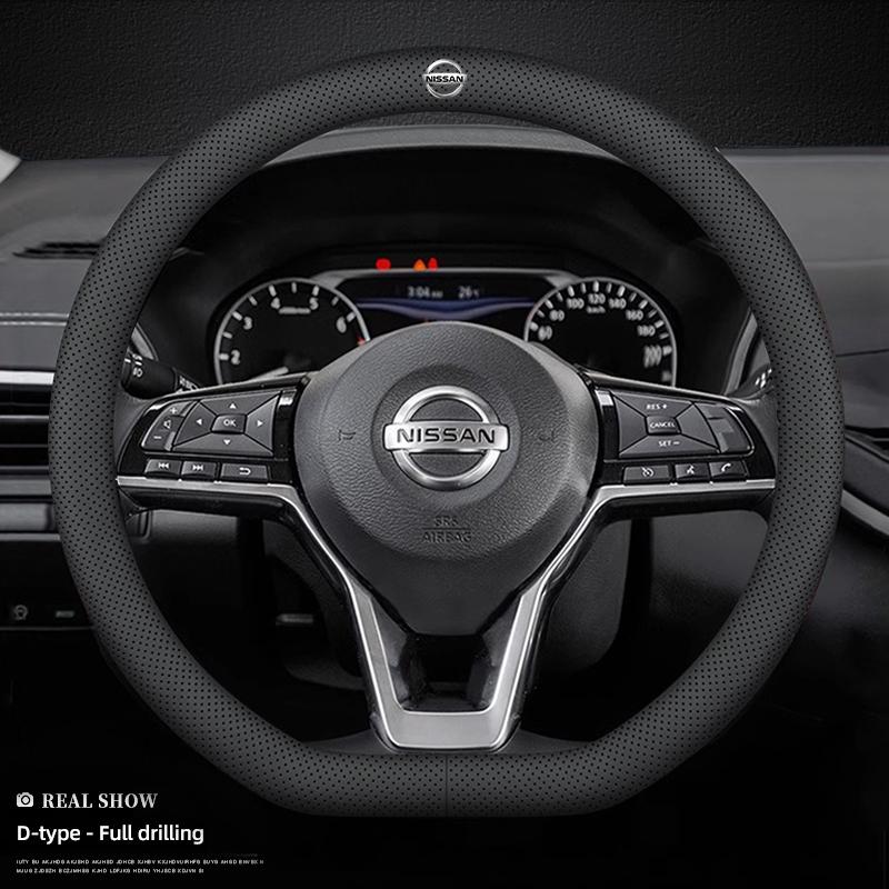 Car Steering Wheel Cover Leather Protection Accessories For Nissan X-Trail n T32 T31 Qashqai J11 J10 Tiida Teana Navara Juke