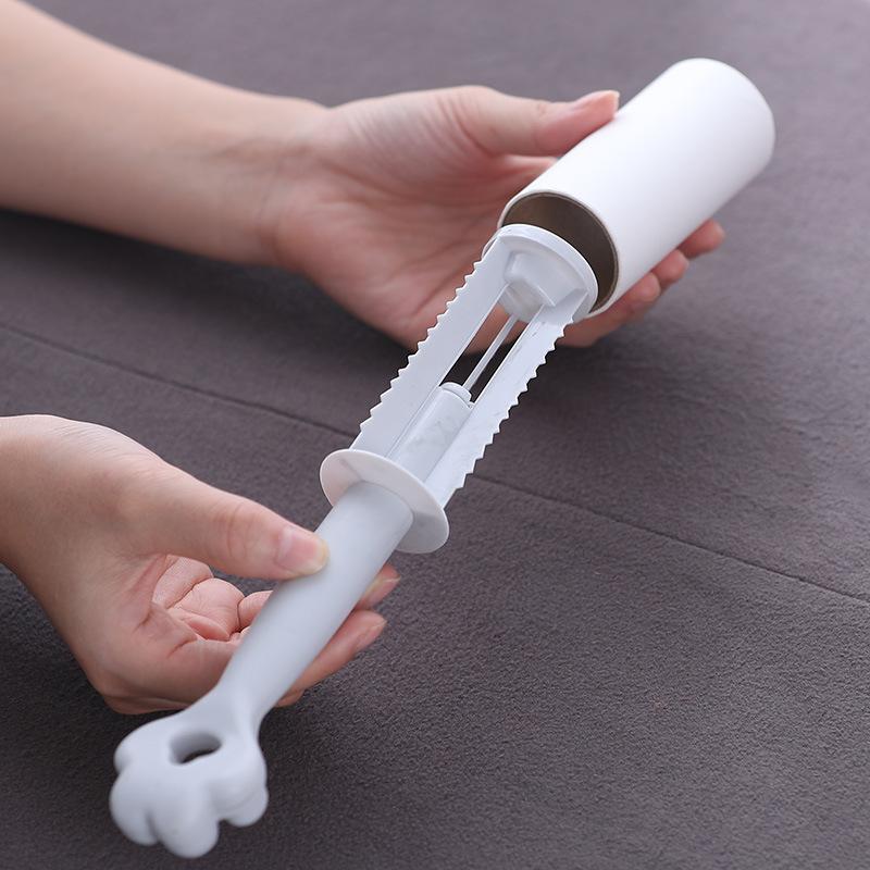 3pcs Tearable Roll Paper Sticky Roller Dust Wiper Pet Hair Rooler Carpet Tousle Remover Portable Replaceable Cleaning Brush Tool