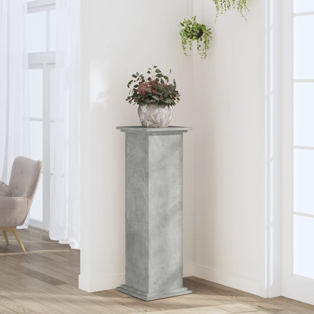 Vidaxl Plant Stand, Concrete Grey, 33X33X100 Cm
