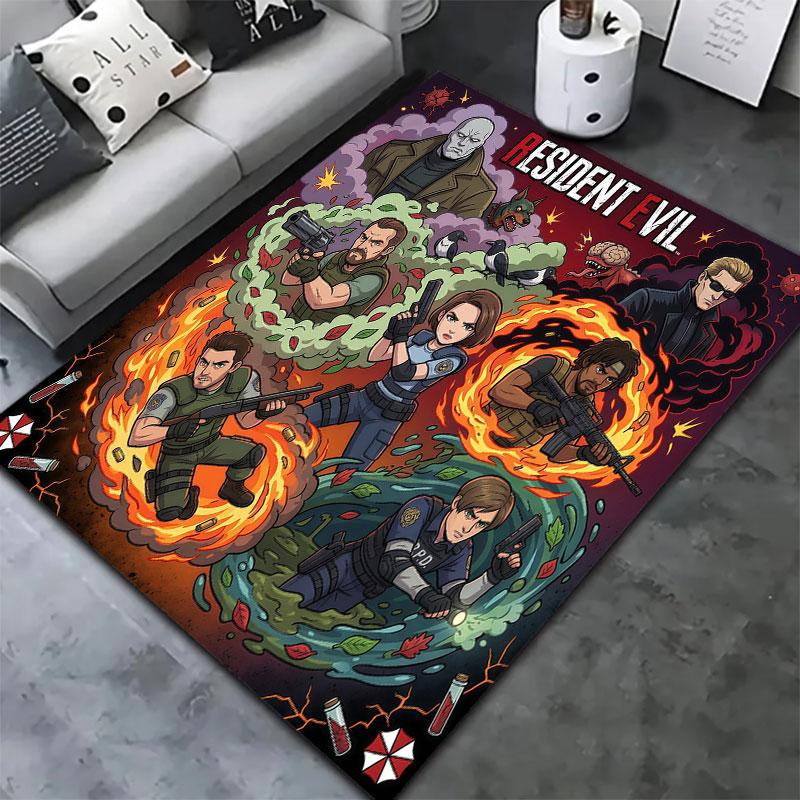 Resident Evil Carpet Rug For Living Room Bedroom Home Sofa Decoration Kids Play Nonslip Floor Mat