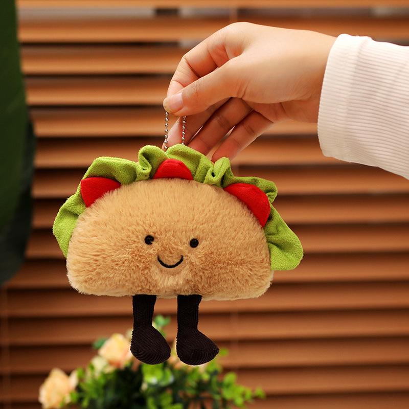Taco Cake Doll Plush Toys Secret Hamburger Small Pendant Grabbing Doll